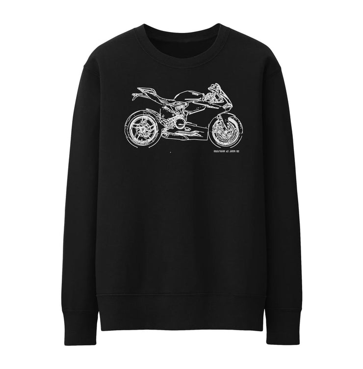 JL Illustration For A Ducati 1199 Panigale Motorbike Fan Jumper