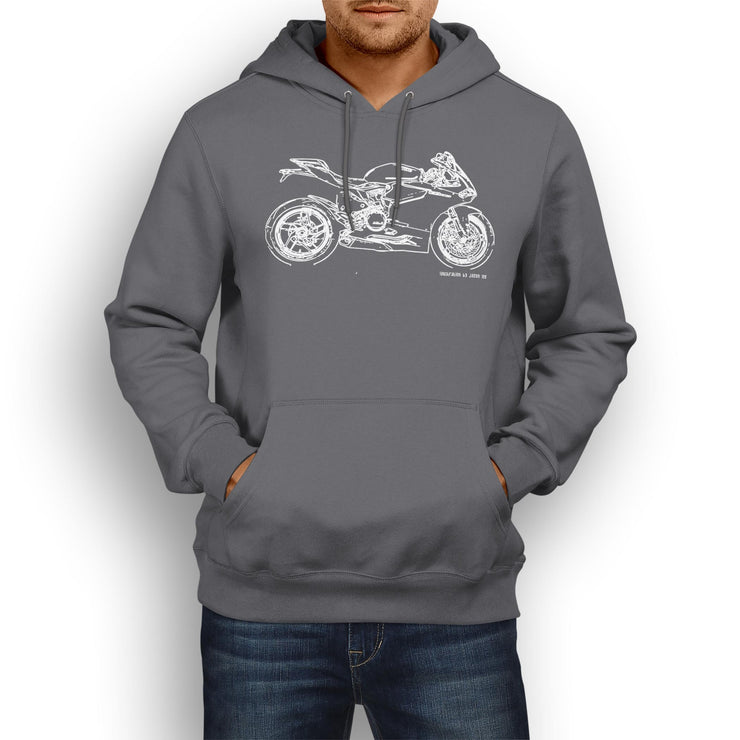 JL Illustration For A Ducati 1199 Panigale Motorbike Fan Hoodie