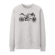 JL Illustration For A Ducati 1199 Panigale R Motorbike Fan Jumper