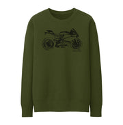 JL Illustration For A Ducati 1199 Panigale R Motorbike Fan Jumper