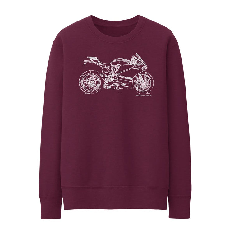 JL Illustration For A Ducati 1199 Panigale R Motorbike Fan Jumper