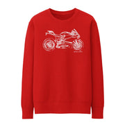 JL Illustration For A Ducati 1199 Panigale R Motorbike Fan Jumper