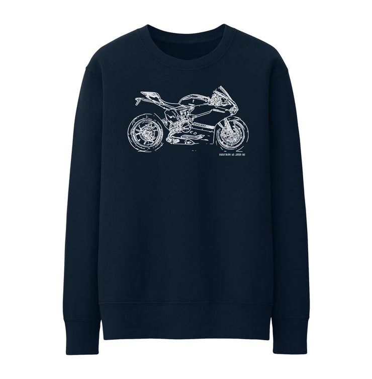 JL Illustration For A Ducati 1199 Panigale R Motorbike Fan Jumper