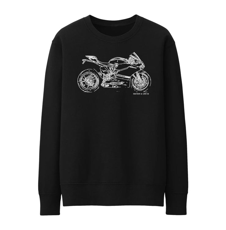 JL Illustration For A Ducati 1199 Panigale R Motorbike Fan Jumper