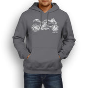 JL Illustration For A Ducati 1199 Panigale R Motorbike Fan Hoodie