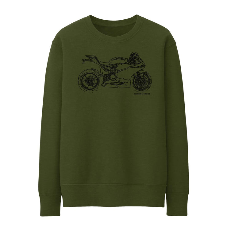 JL Illustration For A Ducati 1199 Panigale S Motorbike Fan Jumper
