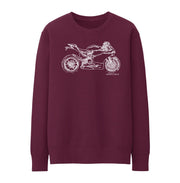 JL Illustration For A Ducati 1199 Panigale S Motorbike Fan Jumper