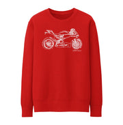 JL Illustration For A Ducati 1199 Panigale S Motorbike Fan Jumper