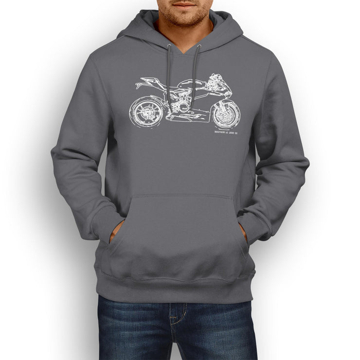 JL Illustration For A Ducati 1199 Panigale S Motorbike Fan Hoodie