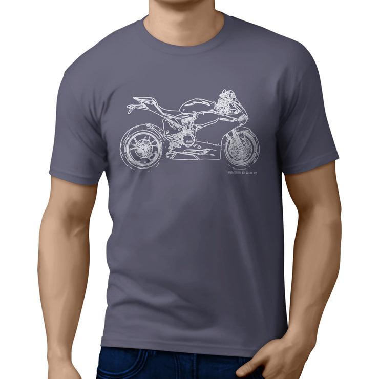 JL Illustration For A Ducati 1199 Panigale S Motorbike Fan T-shirt