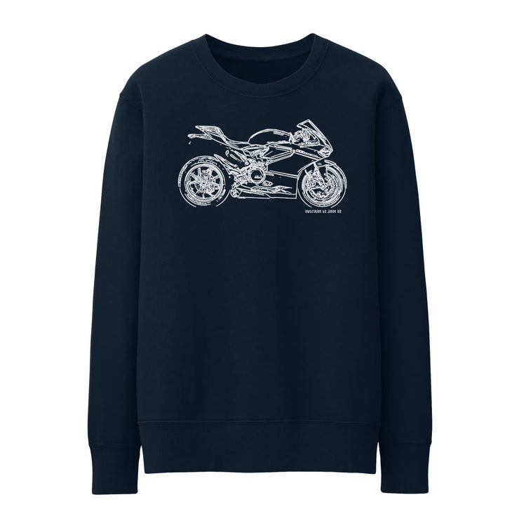 JL Illustration For A Ducati 1199 Superleggera Motorbike Fan Jumper