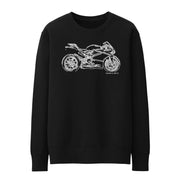 JL Illustration For A Ducati 1199 Superleggera Motorbike Fan Jumper