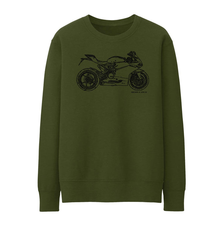 JL Illustration For A Ducati 1299 Panigale Motorbike Fan Jumper