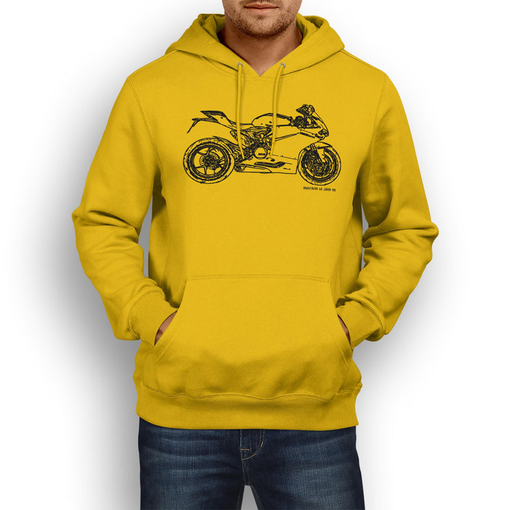 JL Illustration For A Ducati 1299 Panigale Motorbike Fan Hoodie