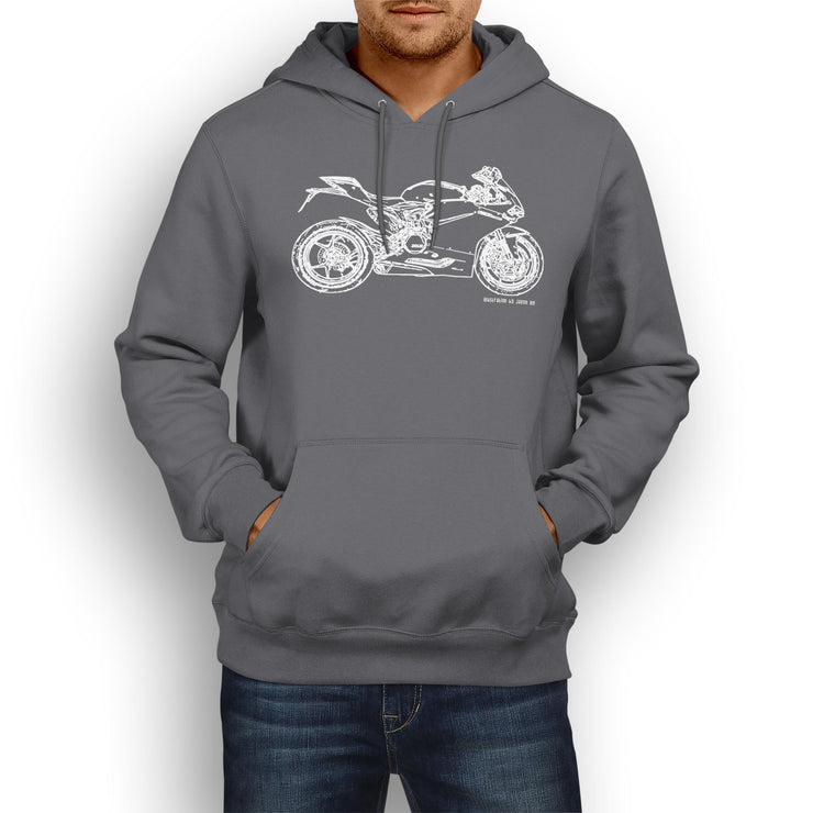 JL Illustration For A Ducati 1299 Panigale Motorbike Fan Hoodie