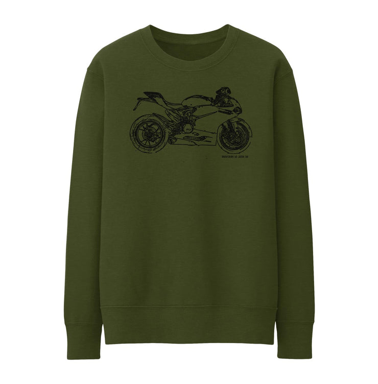 JL Illustration For A Ducati 1299 Panigale S Motorbike Fan Jumper