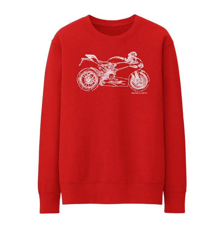 JL Illustration For A Ducati 1299 Panigale S Motorbike Fan Jumper