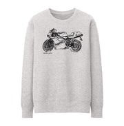 JL Illustration For A Ducati 748 Motorbike Fan Jumper