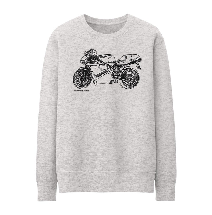 JL Illustration For A Ducati 748 Motorbike Fan Jumper