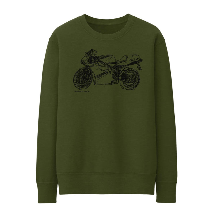 JL Illustration For A Ducati 748 Motorbike Fan Jumper