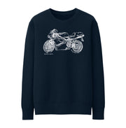 JL Illustration For A Ducati 748 Motorbike Fan Jumper