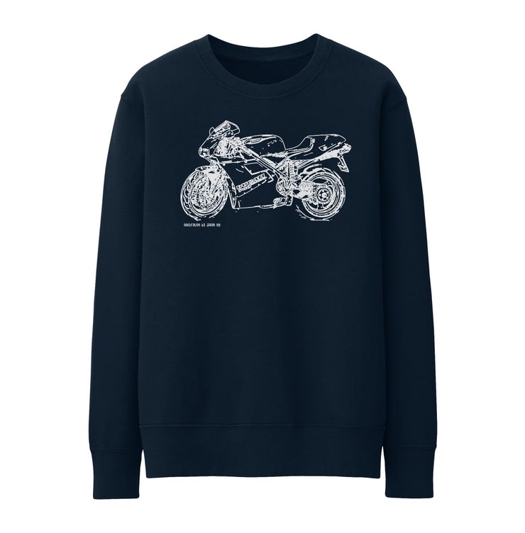 JL Illustration For A Ducati 748 Motorbike Fan Jumper