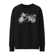 JL Illustration For A Ducati 748 Motorbike Fan Jumper