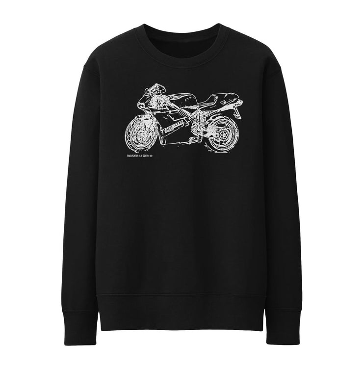 JL Illustration For A Ducati 748 Motorbike Fan Jumper