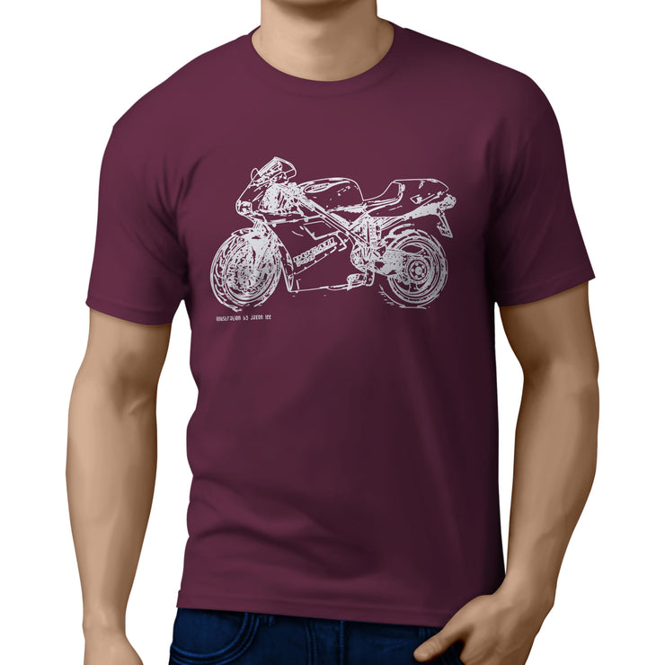 JL Illustration For A Ducati 748 Motorbike Fan T-shirt
