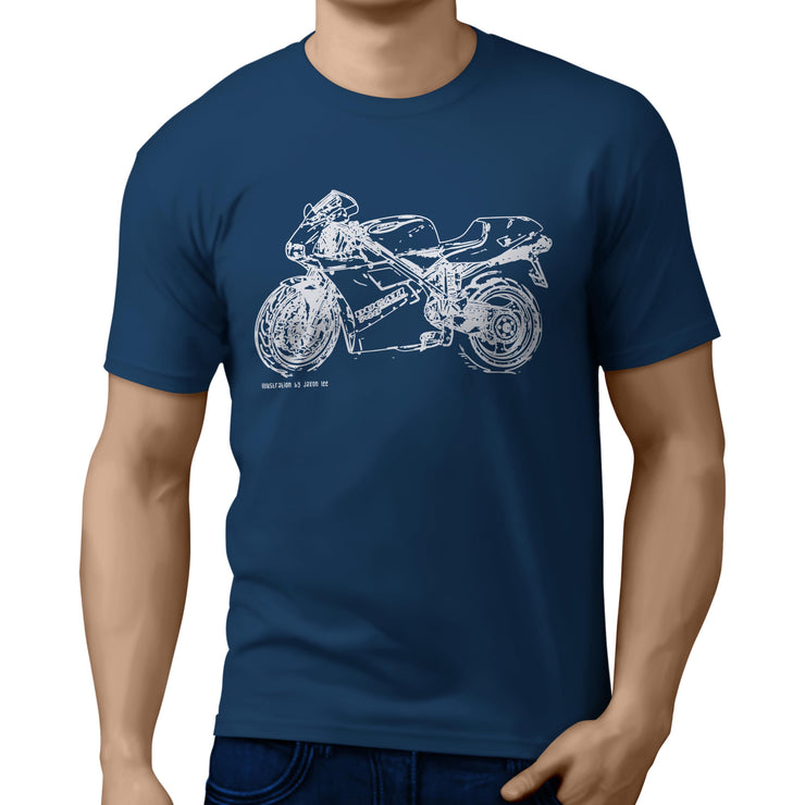 JL Illustration For A Ducati 748 Motorbike Fan T-shirt