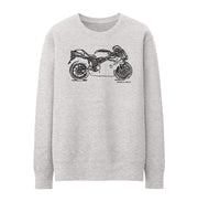 JL Illustration For A Ducati 749R Motorbike Fan Jumper