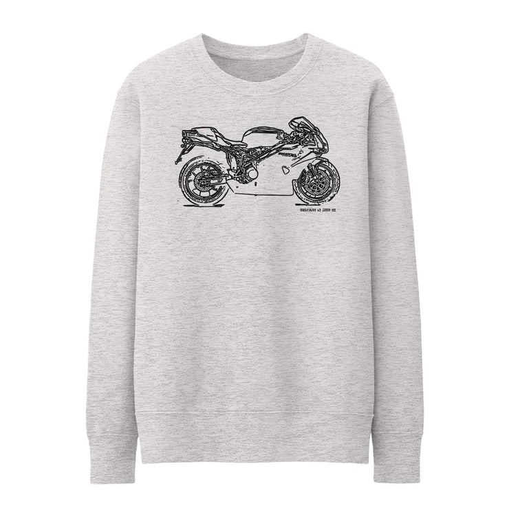 JL Illustration For A Ducati 749R Motorbike Fan Jumper