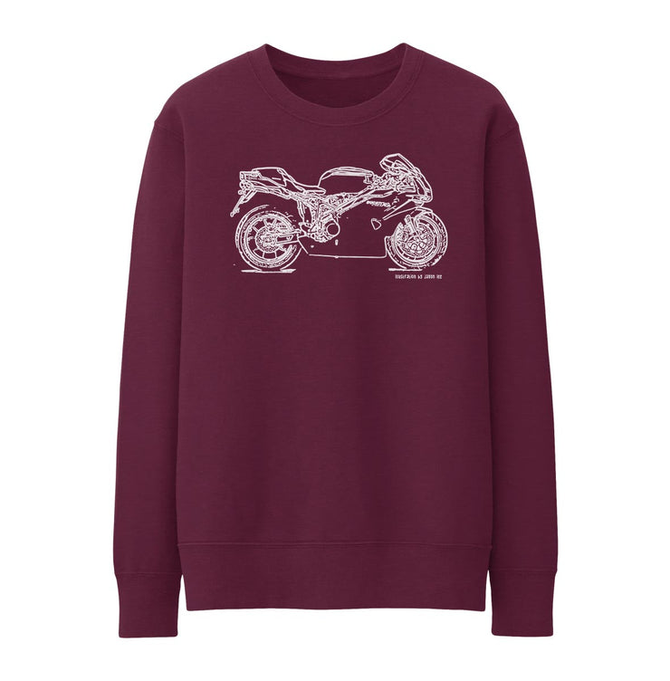 JL Illustration For A Ducati 749R Motorbike Fan Jumper