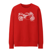JL Illustration For A Ducati 749R Motorbike Fan Jumper