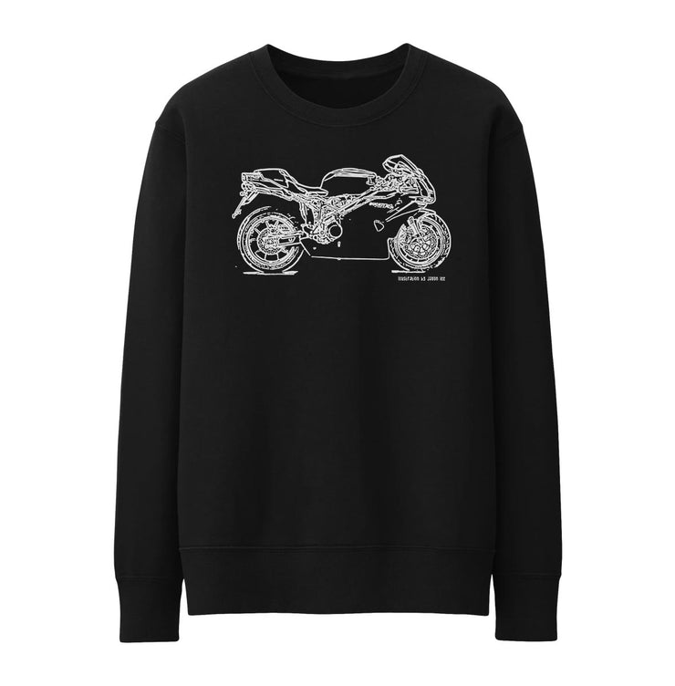 JL Illustration For A Ducati 749R Motorbike Fan Jumper