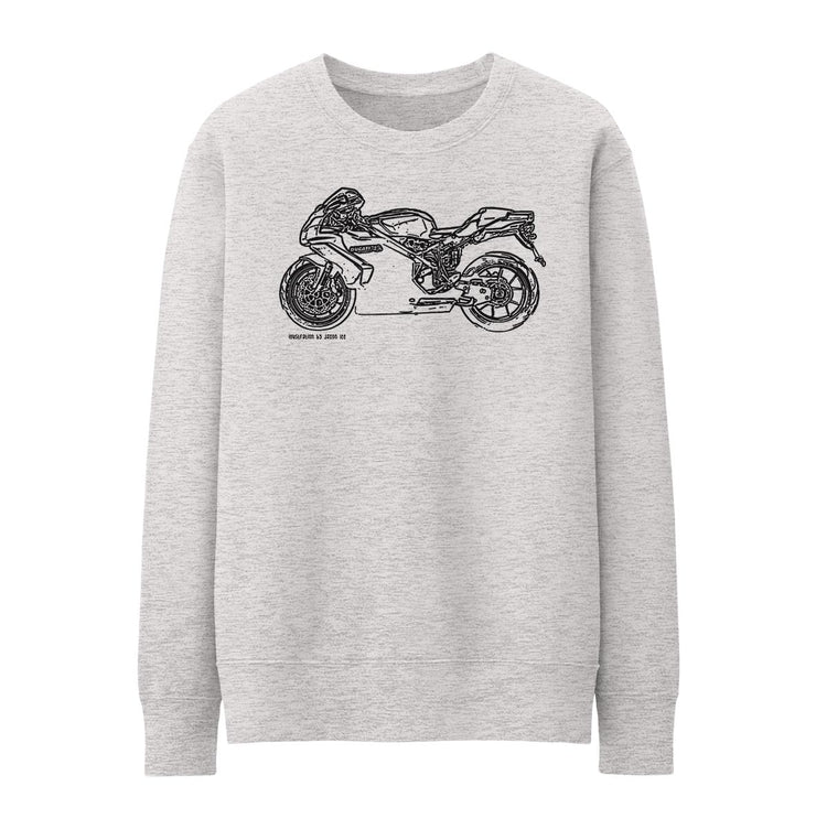 JL Illustration For A Ducati 749S Motorbike Fan Jumper