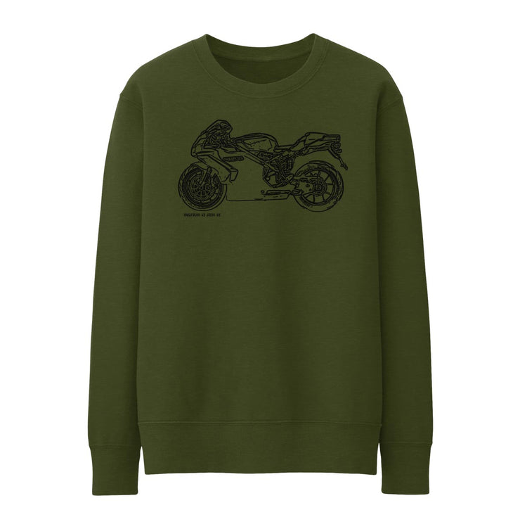 JL Illustration For A Ducati 749S Motorbike Fan Jumper