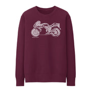 JL Illustration For A Ducati 749S Motorbike Fan Jumper