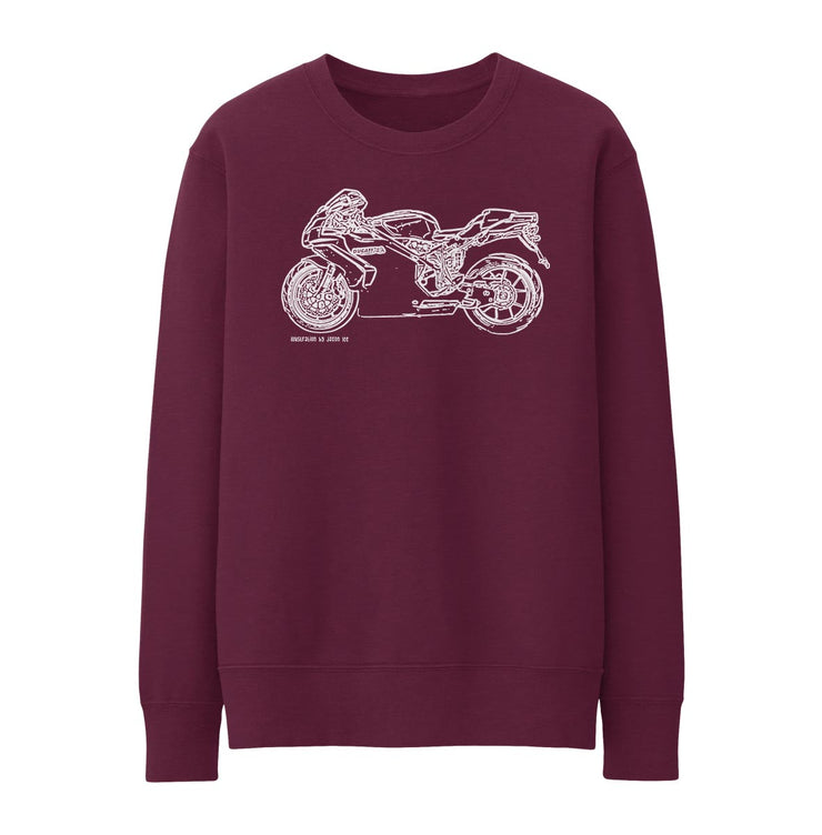 JL Illustration For A Ducati 749S Motorbike Fan Jumper