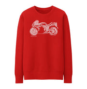 JL Illustration For A Ducati 749S Motorbike Fan Jumper