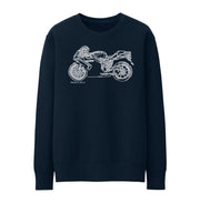 JL Illustration For A Ducati 749S Motorbike Fan Jumper