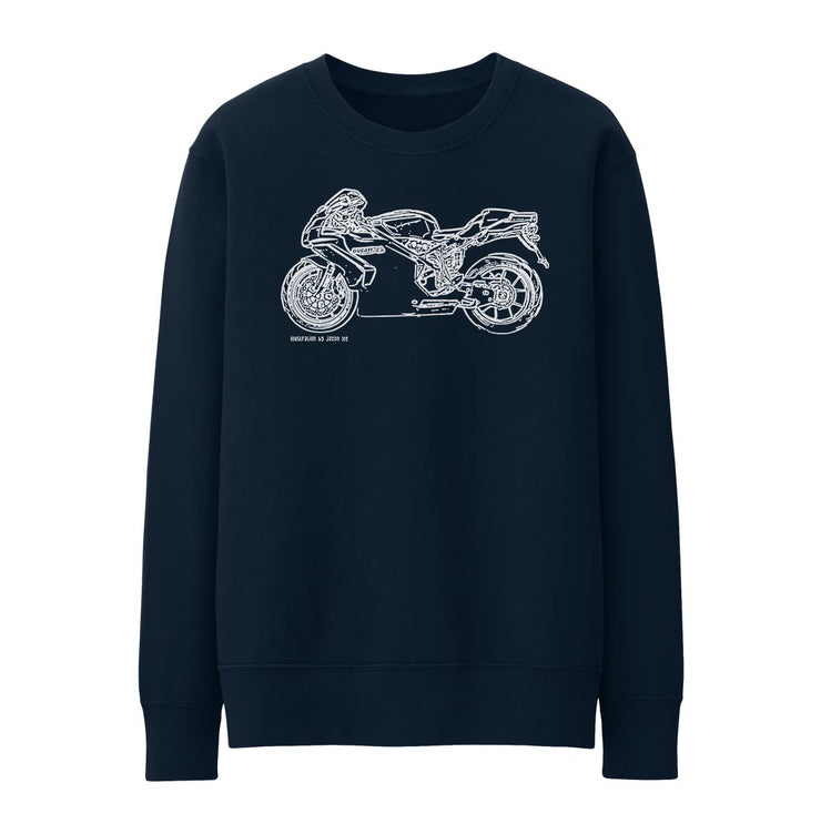 JL Illustration For A Ducati 749S Motorbike Fan Jumper