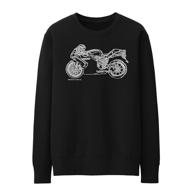 JL Illustration For A Ducati 749S Motorbike Fan Jumper