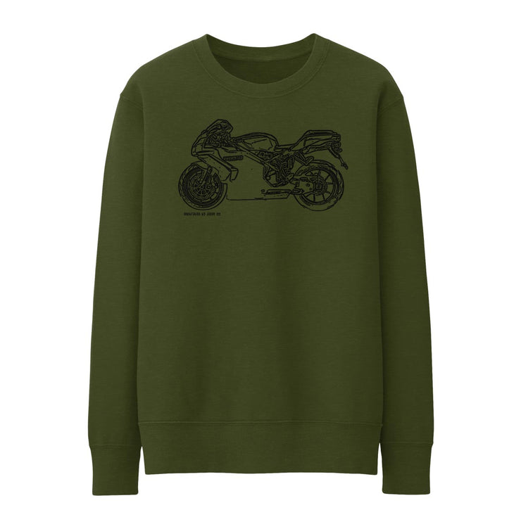 JL Illustration For A Ducati 749 Motorbike Fan Jumper