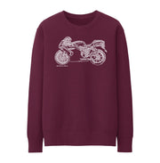 JL Illustration For A Ducati 749 Motorbike Fan Jumper
