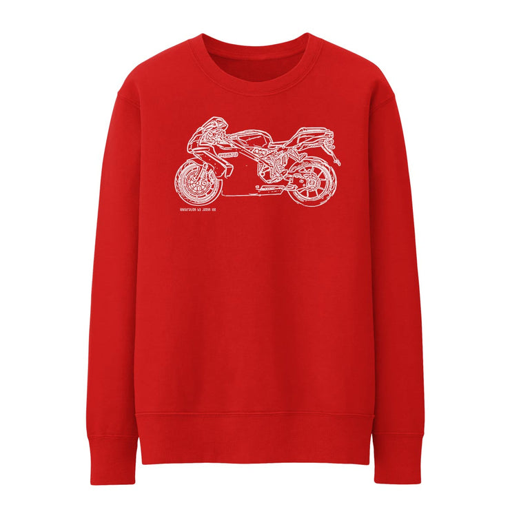 JL Illustration For A Ducati 749 Motorbike Fan Jumper