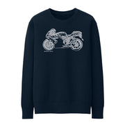 JL Illustration For A Ducati 749 Motorbike Fan Jumper
