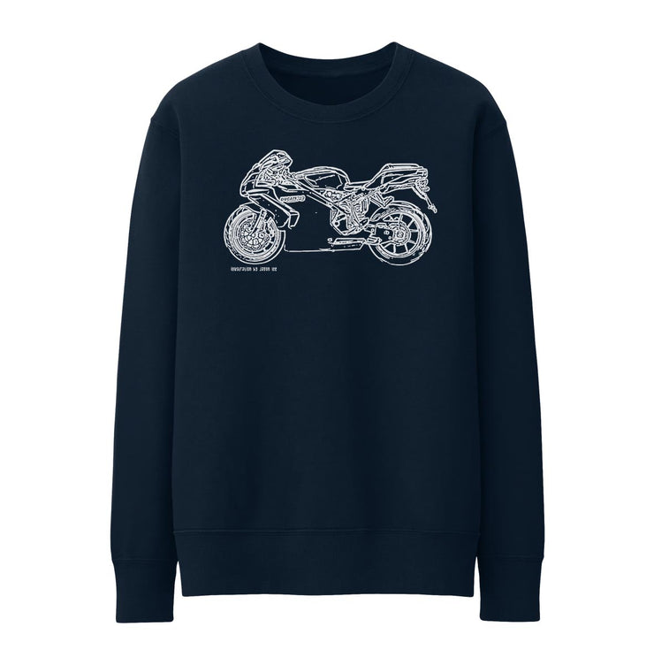 JL Illustration For A Ducati 749 Motorbike Fan Jumper
