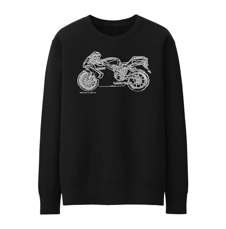 JL Illustration For A Ducati 749 Motorbike Fan Jumper