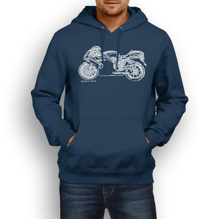 JL Illustration For A Ducati 749 Motorbike Fan Hoodie